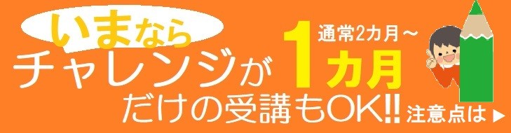 チャレンジ1カ月受講注意点記事へのボタン